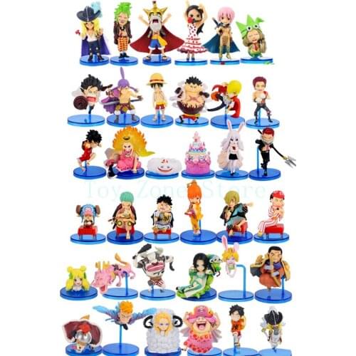 6pcs Figures Luffy Big Mom Katakuri Charlotte Issho Fujitora Hancock Rebecca Marco Zoro Nami Zodiac Animal Model Toys