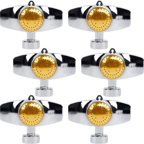 6 Pack Metal Spot Sprinkler,360 Degree Square Circle Pattern Sprinkler with Gentle Water Flow, Hose Sprinklers Coverage