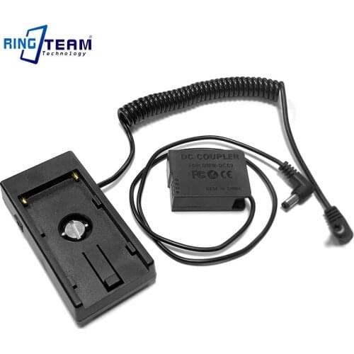 7.2V / 12V NPF Battery Plate with Coiled DC Cable + DCC8 for Panasonic Lumix DMC FZ2500 FZ2000 FZ1000 FZ200 FZ300 G7