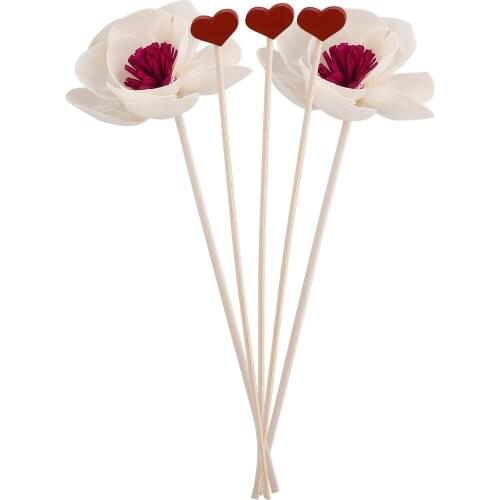 5/10/12pcs Flower Rattan Reeds Fragrance Diffuser Non-fire Replacement Refill Sticks Home Aromatic Incense