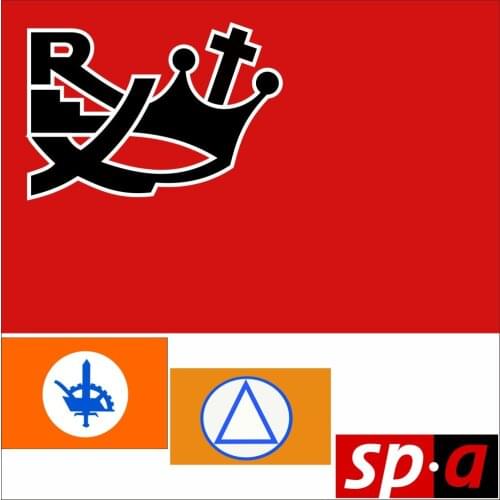 Belgium Party Drapeau De Rex Flag 3X5FT 90X150CM Socialistische Partij Anders Banner