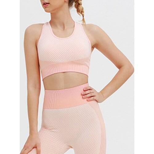 Seamless Sports Bra Wire Free Comfort Support Workout Fitness Yoga