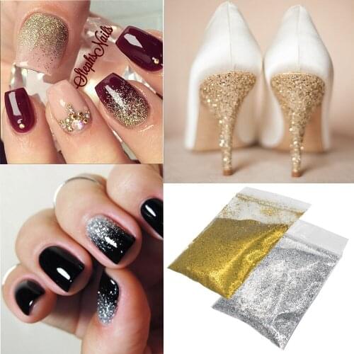 10g Glitter Powder Nail Art Gold Sliver Tiny Sequins for Wedding Party Decoration Make Up Glitter Paillette DIY Cosmetics Flakes