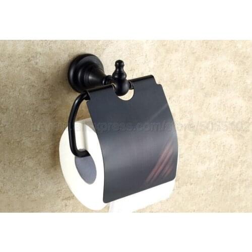 Oil Rubbed Bronze Paper Roll Holder Toilet Paper Holder Tissue Holder Restroom Bathroom Accessories zba824