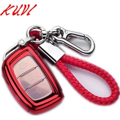 Ceyes TPU Key Cover Protection Case For Hyundai i10 i20 i30 Elantra Accent IX25 IX35 IX45 Remote Shell Holder Auto Accessorise