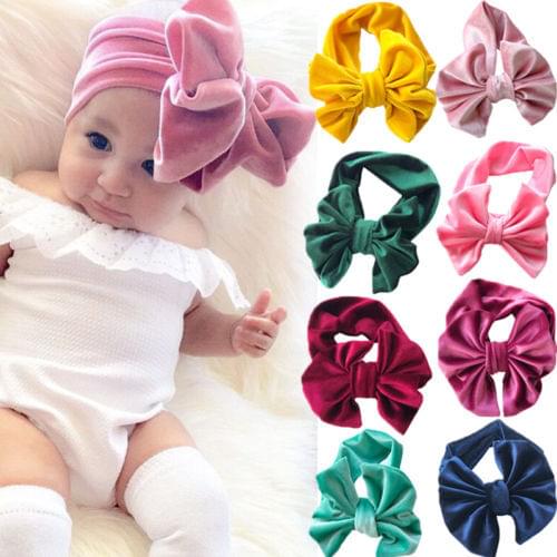 Kids Girl Baby Headband Toddler Lace Bow Flower Hair Band Headwear Accessories