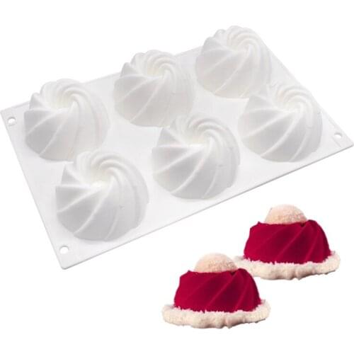 Filbake 6 Holes Silicone Torus Passion Fruit Cake Mold Mousse For Baking Mousse Ice Cream Mould Chocolates Moule Pan Bakeware