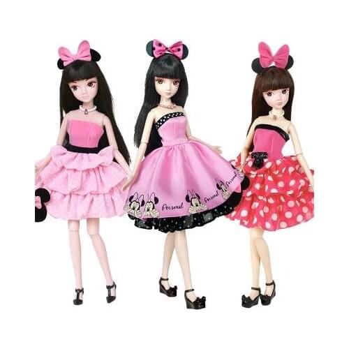 3PCS/LOT Kurhn Dolls For Girls Toys Fashion Classic Toys For Children Kids Best Birthday Gift+Free Stand