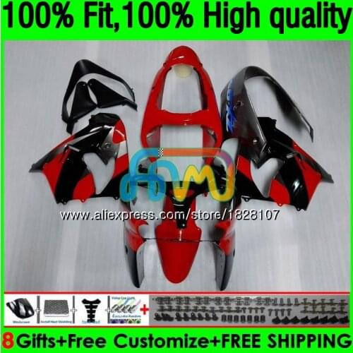 Injection mold For KAWASAKI ZX 9R 9 R 900 900CC Red black ZX9R 04 05 163BS.11 ZX900 ZX900CC ZX9 R ZX-9R 2004 2005 OEM Fairing