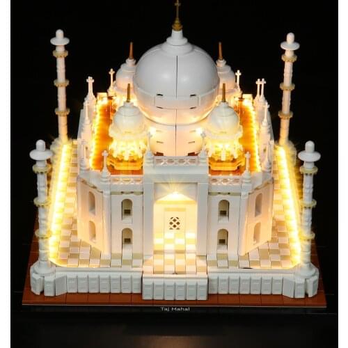 Vonado LED Lighting Set for 21056 Architecture Taj Mahal Kryator Collectible Model Toy Light Kit,Not Included the Building Block