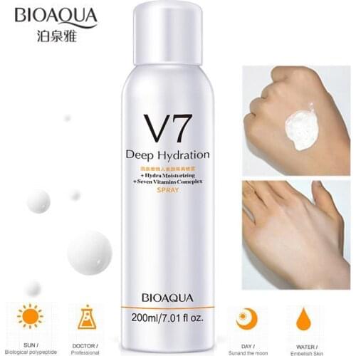 Whitening Concealer Sunscreen Isolation Spray Waterproof V7 Hydration Moisturizing Contains 7 Skin Care Vitamins Complex