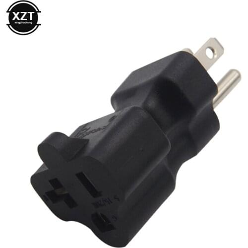 5-15P to 5-15R 15 Amp Household AC Plug to 20 Amp T Blade Power Adapter Socket Outlet 5-15p to 5-20R Extension Cable Converter