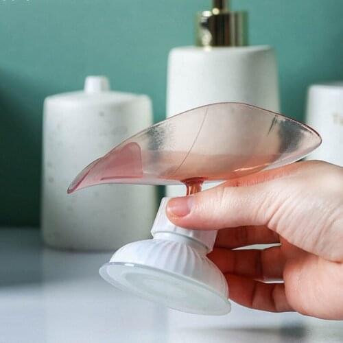 Suction Cup Drain Soap Storage Box Rotatable Nail-free Toilet Bathroom Soap Racks Household kitchen Shelf Holder organizer