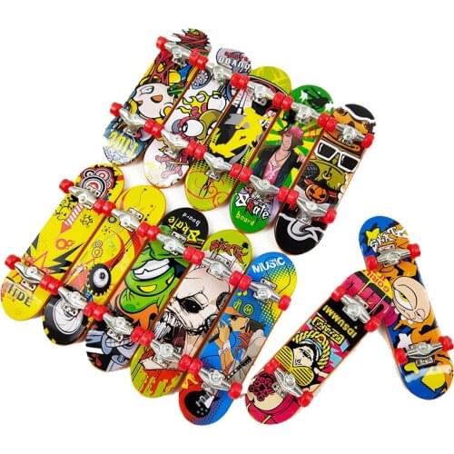 Innovative Printing Professional Alloy Stand FingerBoard Skateboard Mini Finger Boards Skate Truck Finger Skateboard For Kid Toy