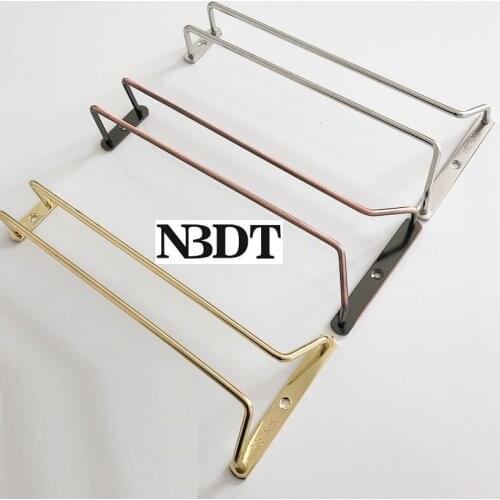 Silver Gold Red Copper 304 Stainless Steel Under Cabinet Top Mount Wine Glass Goblet Tallboy Pokal Wire Rack Stemware