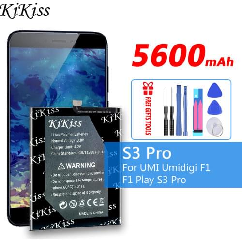 5600mAh Replacement Battery For UMI Umidigi F1 /F1 Play F1Play /S3 Pro S3Pro Smart Phone Batteries