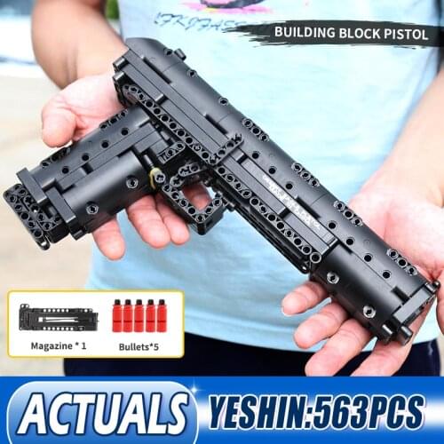 Mould King 14004 The Create Desert Eagle Weapon SWAT Gun Model Building Blocks Bricks Kids Educational DIY Toys Christmas Gifts