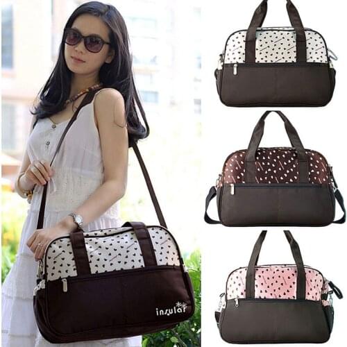 Nappy Handbags Diaper Bag multifunctional Floral Nappy Tote Travel Organizer Convenient baby care Hanging Stroller Play Mats