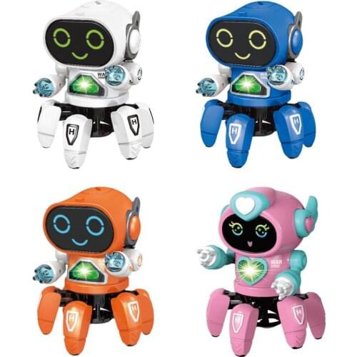 Six Clawed Fish Dancing Robot Electric Musical Toy For Children Light Music Products Dancing Electric Claw Fish Toy