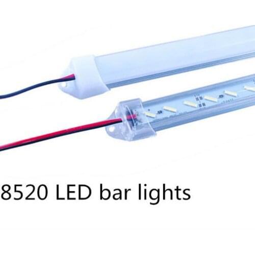 U shell Profile 8520 LED rigid Strip 30cm 36leds led strip bar for cabinet closet kitchen with cover double chip supper bright
