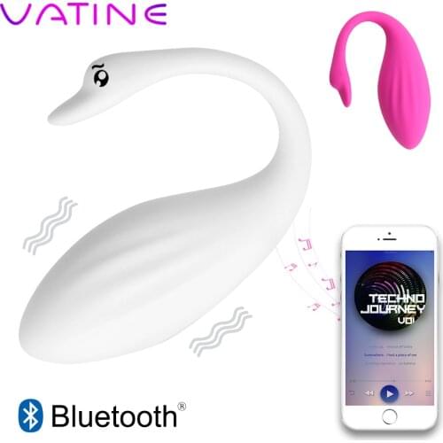 VATINE Swan Shape Vagina Egg Vibrator Sex Toys for Women Bluetooth Wireless Remote Control G-spot Vibrator Clit Stimulator