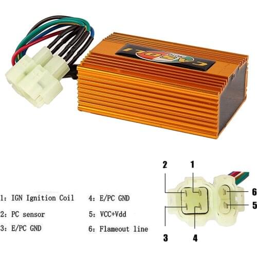 DC Fired High Performance Alloy Racing CDI Box for GY6 50cc 150cc 139QMB 152QMI 157QMJ Scooter Moped ATV Go Kart