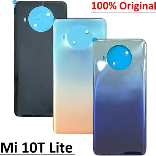 10Pcs/Lot, Replacement Glass Battery Back Rear Cover Case Housing For Xiaomi Mi 10T Lite Replacement Parts