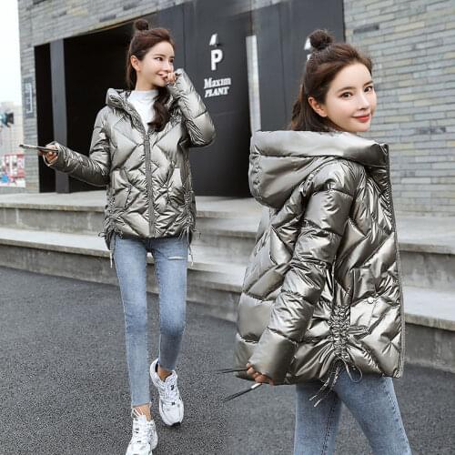 Womens Medium and Long Winter Cotton Clothing Womens Korean Version of Loose Bread Clothing