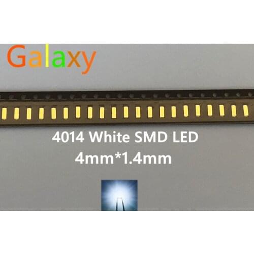 0.2W SMD 4014 LED Lamp Bead 23-26lm White SMD LED Beads LED Chip DC3.0-3.4V Free shipping 1000PCS