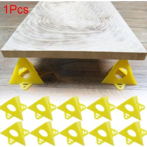 10pcs/Set Woodworking Accessories Wood Work Tools Painters Pyramid Stands Paint Tool Triangle Paint Pads Feet Yellow