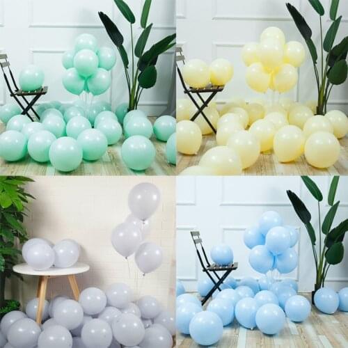 12Inch Macarons Latex Balloons Gray Pastel Candy Wedding Party Birthday Decoration Balloons Baby Shower Bride Decor Air Globos