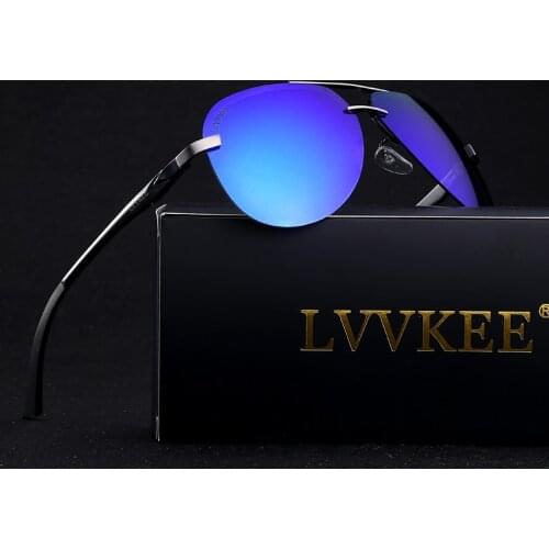 Mens Polarized Sunglasses Driver Mirror Sunglasses Pilot Brand Fashion Sunglasses Polaroid Lens Spring Metal Hinge Sunglasses