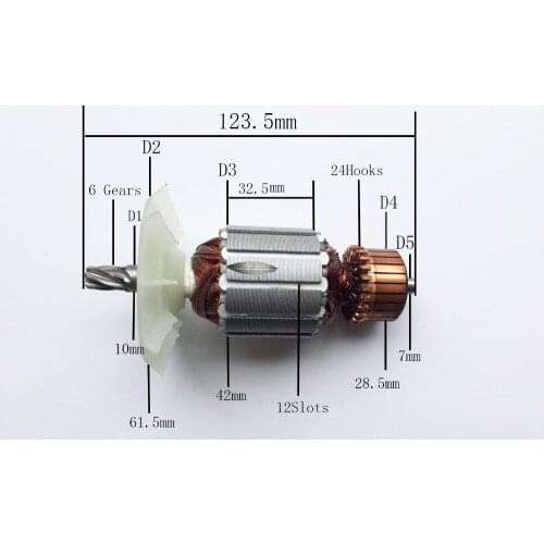 220-240V 6 Teeth Armature replace for Hilti type TE15-C TE15C