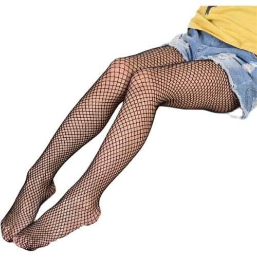 3pcs/lot Cutyome Teenagers Girls Black Mesh Stockings 2018 Summer Fashion Fishnet Pantyhose for Ripped Jeans Children Net Tights