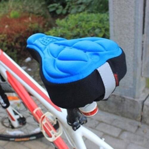 3D Bicycle Saddle MTB Road Mountain Bike Bicycle Breathable Soft Saddle Cushion Cover Seat Pad