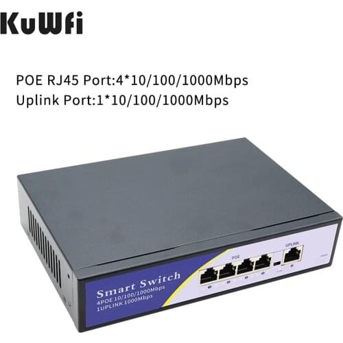5 Port Gigabit Switch 4*10/100/1000M POE +1*UPLINK 1000M Antminer POE switch Ethernet Bitcoin Miner Network Switch for IP Camera