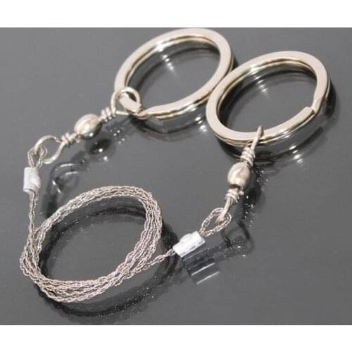 550mm(21.6'') Emergent Survival Wire Saw Camp Hike Outdoor Mountain climb Cut Hunt Fish hand Tool Fretsaw Bushcraft Kit