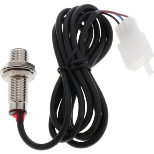 Digital Odometer Sensor Cable Wire w/ Magnets for Motorcycle Speedometer