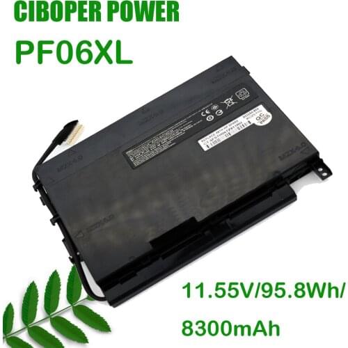 CP Original Laptop Battery PF06XL 11.55V/95.8Wh/8300mAh For 17-w110ng HSTNN-DB7M 852801-2C1 853294-850 853294-855 Battery PF06XL