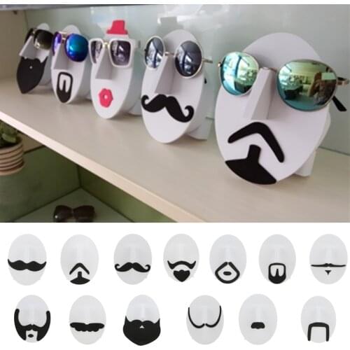 Mustache Face Glasses Sunglasses Spectacle Display Stand Holder Organizer