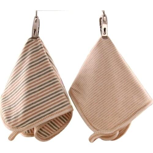 1 PC Baby Hand Towel Handkerchief for Boys Girls Kids Children Natural Organic Cotton Strips Infant Toddler Wash Cloth