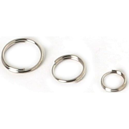 6/8/10mm Rhodium Iron Double Layers Loops Open Jump Rings for DIY Bracelet Necklace Jewelry Making Findings Connector Supplies