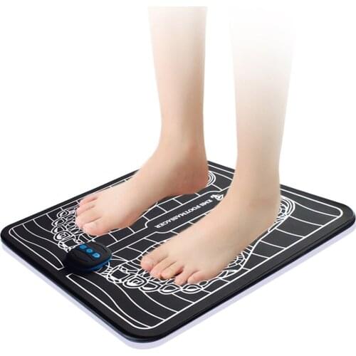 Electric Intelligent EMS Foot Massager Pulse Acupuncture Leg Reshaping Deep Kneading Improves Circulation Pain Relief Spa