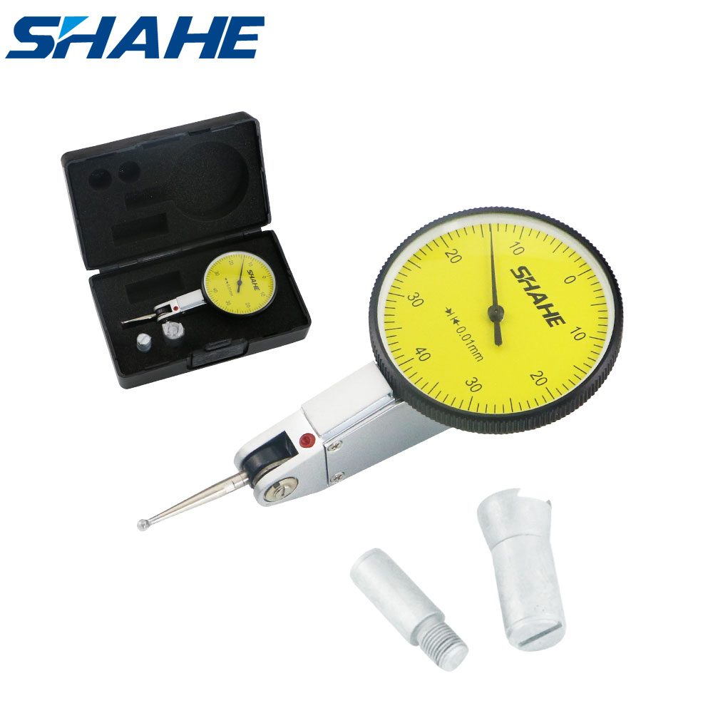Shahe 0-0.8 mm 0.01 mm dial test indicator tool dial indicator gauge measuring tool