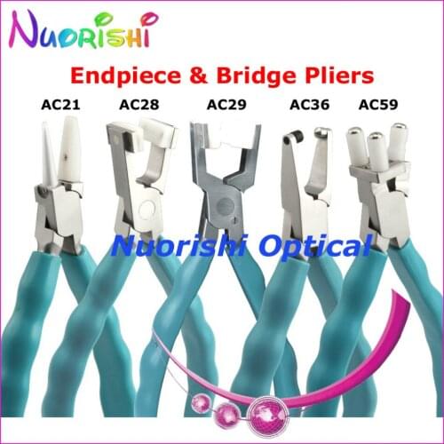 Free shipping top quality anti-slip rubber handle eyeglass Endpiece and Bridge plier AC21 AC28 AC29 AC36 AC59