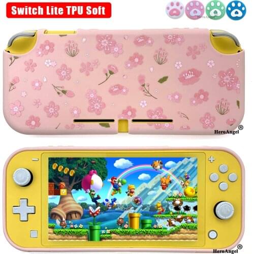2020 Cute for Switch Lite Colorful TPU Soft Protective Case Cover Fit for Nintendo Switch Lite Game Console Support Dropshipping
