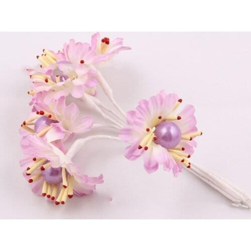 New style artificial gerbera daisies flowers 4cm head Multicolor handmade Mulberry for hair decoration