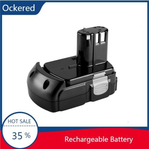 Ockered 18V 6000mAh Rechargeable Lithium Battery Power Tool Batteries for Hitachi BCL1815 EBM1830 BCL1820 BCL1825 BCL1830 CJ18DL