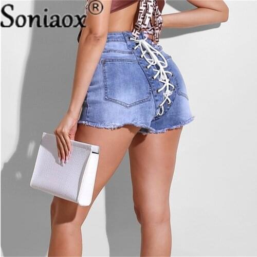 Женские шорты с высокой талией Soniaox China At AliExpress