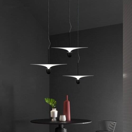Modern Danish designer Minimalist Crystal Glass Pendant Lights UFO Creative Bedroom Dining room Coffee LED Indoor Decor lamp